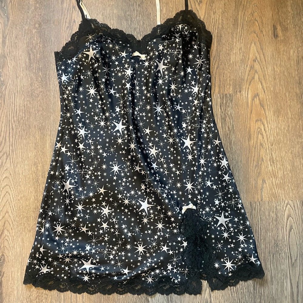 Black Starry Night Slip Dress